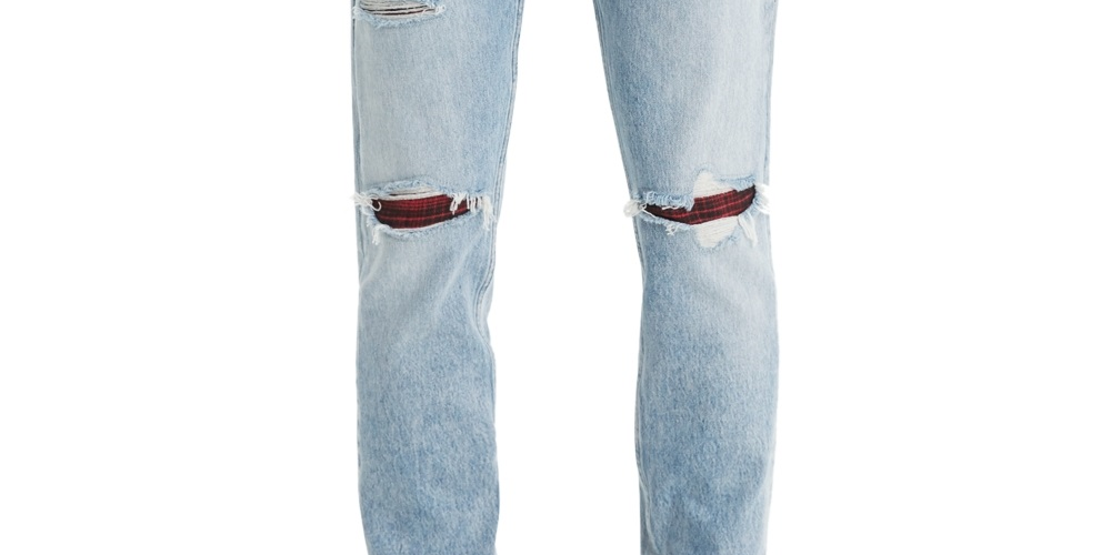 Levi's Men's 512 Slim Taper Fit Ripped Jeans Blue Size 31X32