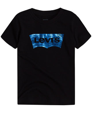Levi's Little Boy's Foil Batwing Logo T-Shirt Black Size 6