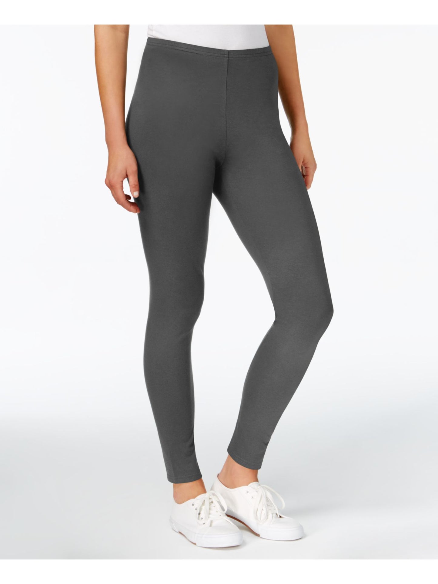 Maison Jules Women's Basic Casual Leggings Gray Size X-Small