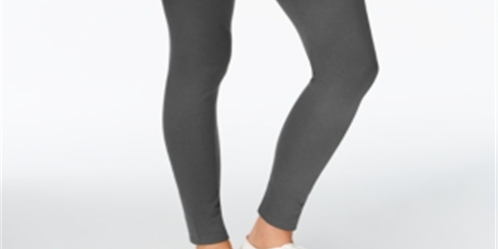 Maison Jules Women's Basic Casual Leggings Gray Size X-Small