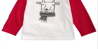 First Impressions Baby Boy's Reindeer Print T-Shirt White Size 3-6MOS