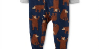 Carter's Baby Boy's 1 Pc Footed Fleece Bear Pajama Blue Size 24MOS