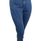 Charter Club Women's Plus Lexington Tummy Control Straight-Leg Jeans Blue Size 14 W