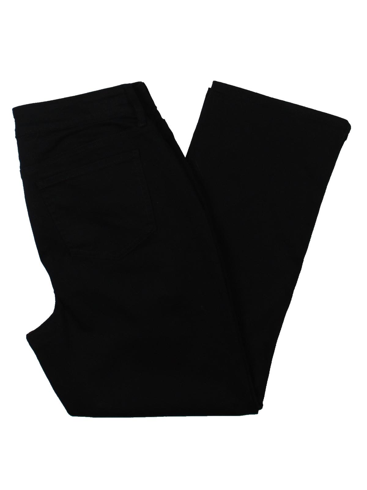 NYDJ Women's Marilyn Ankle Jeans Mock Fly Skinny Black Size 18