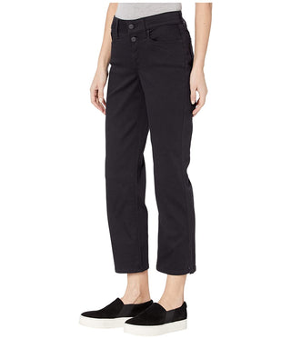 NYDJ Womens Straight Jeans Size 2 Black Lift & Tuck Denim Classic