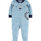 Carter's Baby Boy's Tiger Fleece Sleep 'N' Play Footed Coveralls Blue Size 9MOS