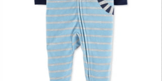 Carter's Baby Boy's Tiger Fleece Sleep 'N' Play Footed Coveralls Blue Size 9MOS