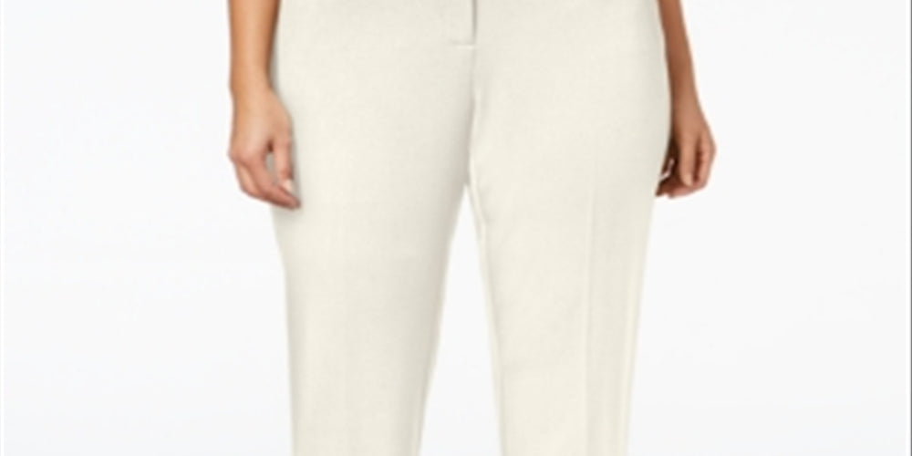 Alfani Women's Plus Modern StraightLeg Pants Brown Size 16W