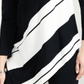 Alfani Women's Striped Asymmetrical Tunic Black Size Petite X-Large