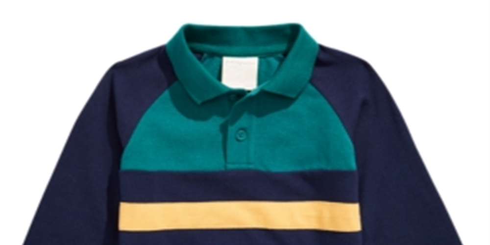 First Impressions Baby Boy's Cotton Colorblocked Polo Shirt Green Size 24MOS