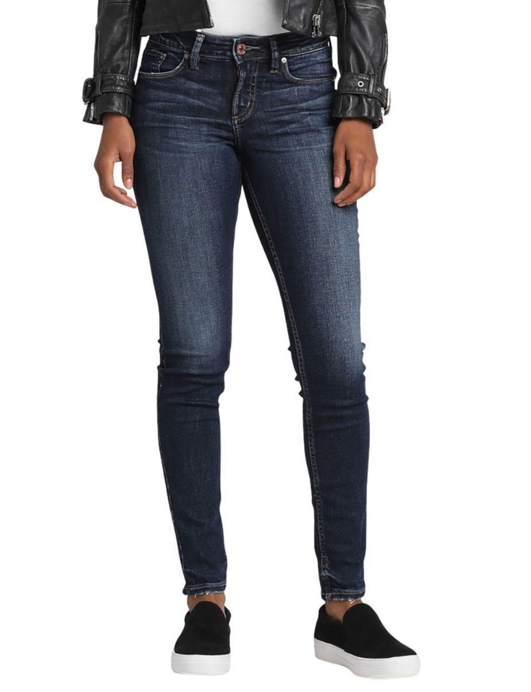 Silver Jeans Co. Women's Suki Skinny Stretch Jean Blue Size 33