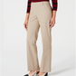 Charter Club Women's Straight Leg Pants Sedona Dust Combo Brown Size 14