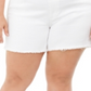 Celebrity Pink Women's Plus High Rise Denim Cutoff Shorts White Size 18W
