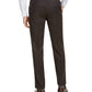 Michael Kors Men's Classic Fit Airsoft Stretch Birdseye Windowpane Suit Pants Brown Size 46X30