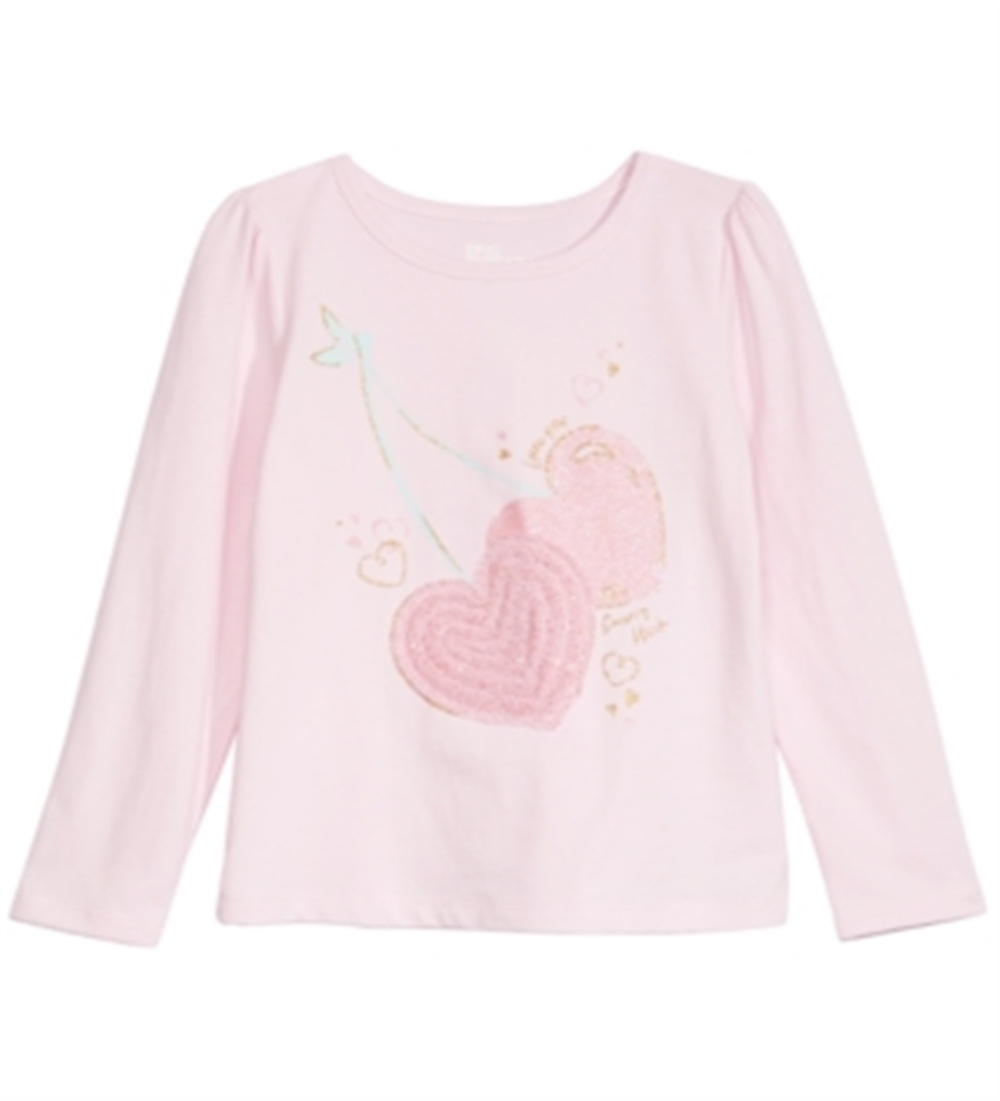 Epic Threads Little Girl's Cherry Hearts T-Shirt Pink Size 6X