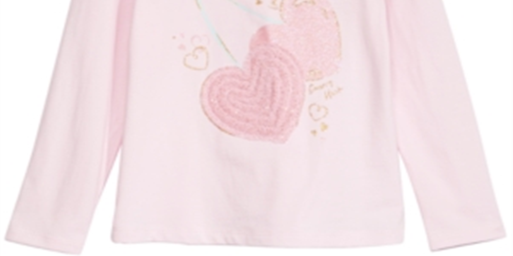 Epic Threads Little Girl's Cherry Hearts T-Shirt Pink Size 6X