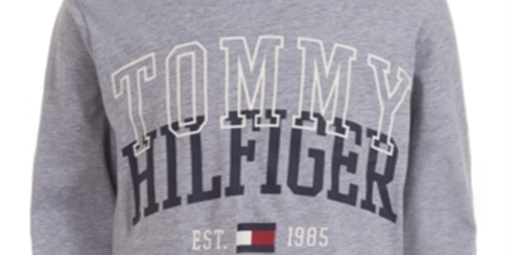 Tommy Hilfiger Little Boy's Tony Logo T-Shirt Grey Size 5