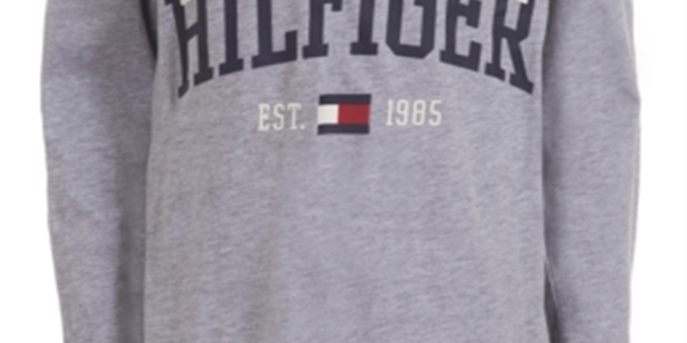 Tommy Hilfiger Little Boy's Tony Logo T-Shirt Grey Size 5
