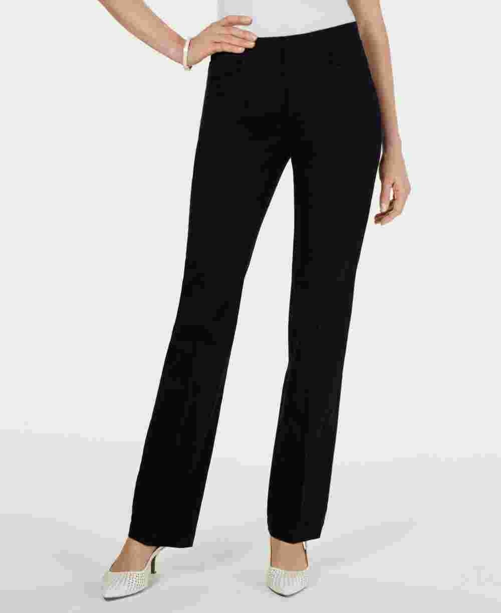 Charter Club Women's Tummy Control Trouser  Black Size 8 S