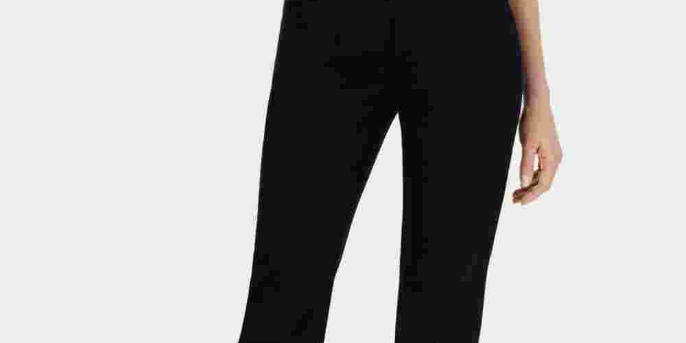 Charter Club Women's Tummy Control Trouser  Black Size 8 S