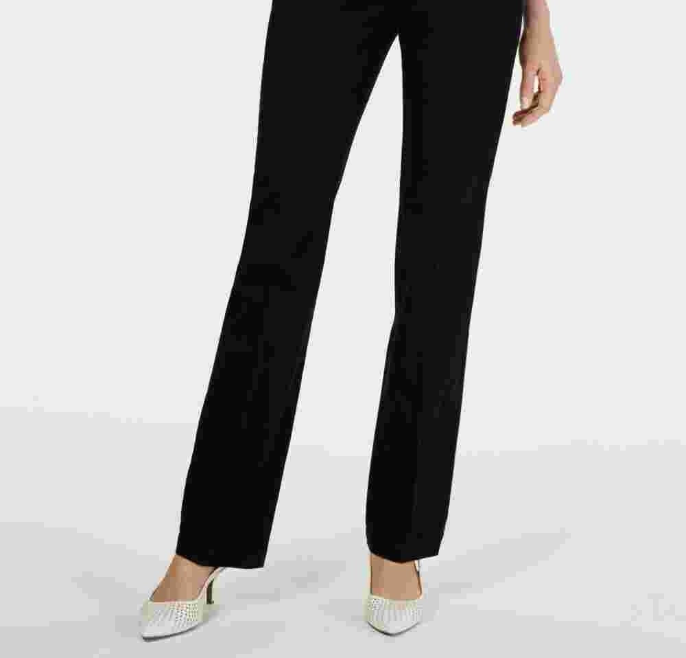 Charter Club Women's Tummy Control Trouser  Black Size 8 S