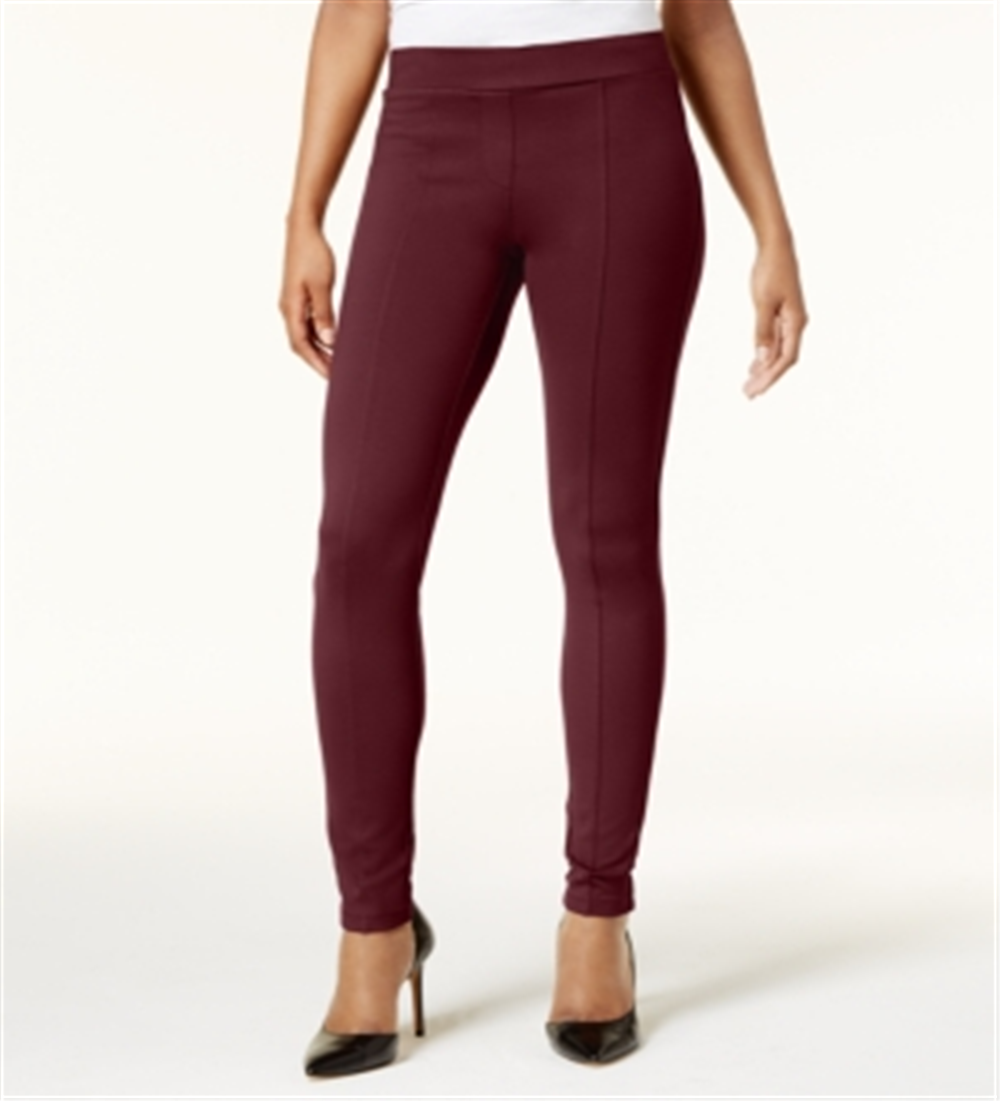 Style & Co Women's Seam Front Ponte Knit Leggings Purple Size Petite L