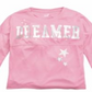 Max & Olivia Little & Big Girl's Dreamer Print Pajama Top Pink Size X-Large
