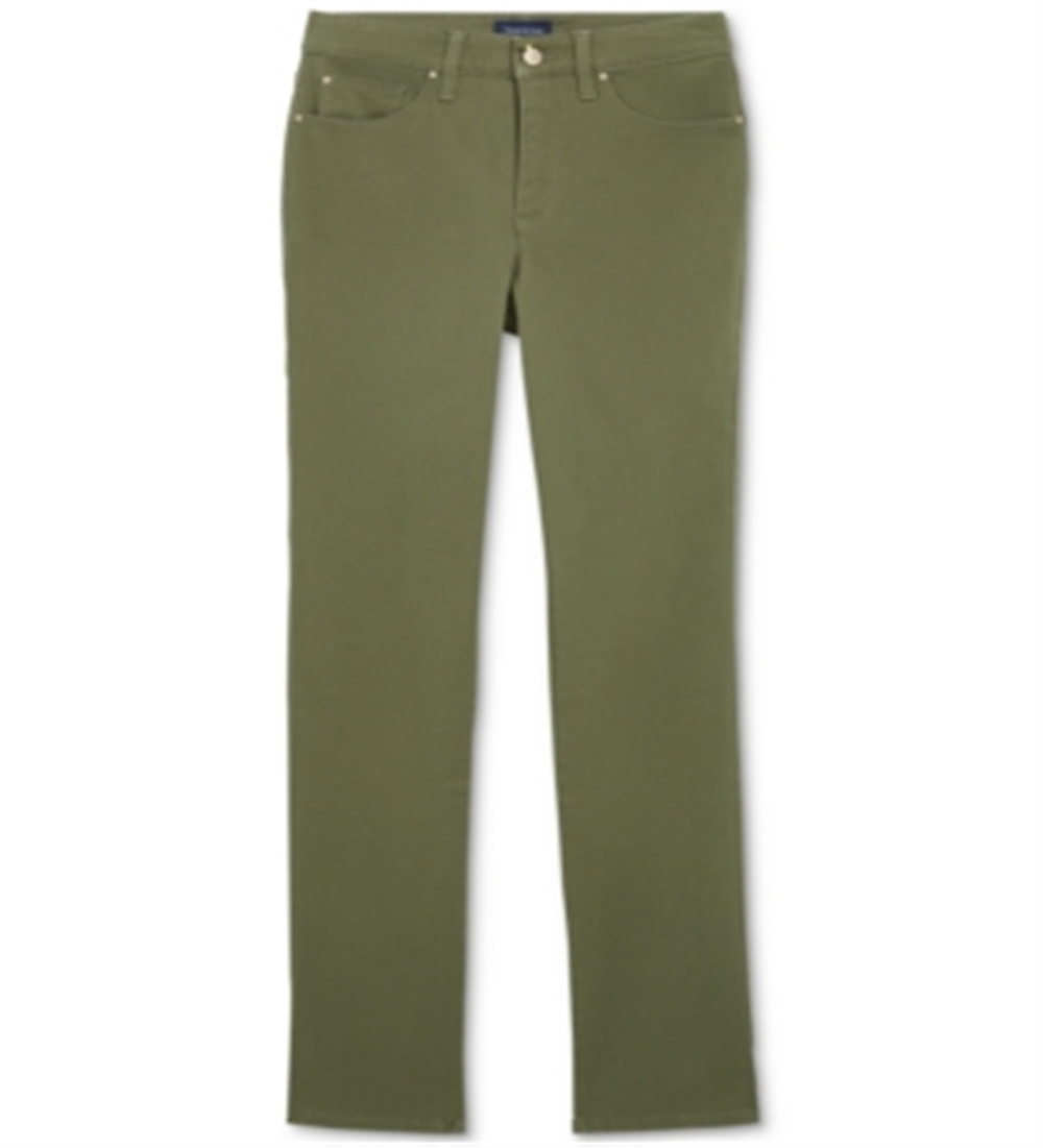 Charter Club Women's Lexington Straight Leg Jeans Green Size 16 S