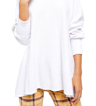 Free People Women's Amelia Thermal Top White Size X-Small