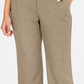 Charter Club Women's Petite Belted Slim It Up Trousers Beige Size 14P