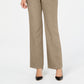 Charter Club Women's Petite Belted Slim It Up Trousers Beige Size 14P