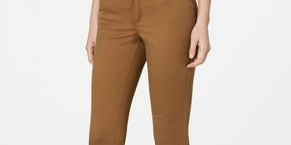 Charter Club Women's Petite Lexington Straight-Leg Jeans Brown Size 4 P