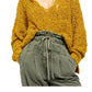 Free People Women's Sunday Shore Cotton Blend Sweater Green Size X-Small