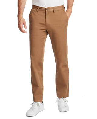 Nautica Men's Classic-Fit Stretch Deck Pants Brown Size 31X32
