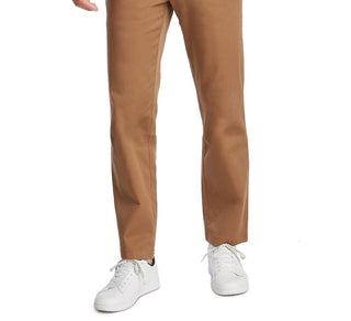 Nautica Men's Classic-Fit Stretch Deck Pants Brown Size 31X32
