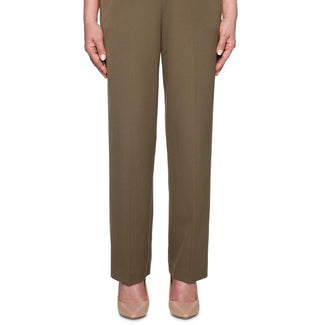 Alfred Dunner Women's Petite Cedar Canyon Pull-On Pants Green Size 24X6