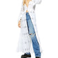 Free People Women's Sweetwater Eyelet Duster Cardigan White Size X-Small