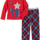 Tommy Hilfiger Toddler Little & Big Girls 2-Pc. Plaid Pajama Set Bright Red Size 16