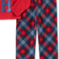 Tommy Hilfiger Toddler Little & Big Girls 2-Pc. Plaid Pajama Set Bright Red Size 16
