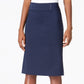 JM Collection Women's Rivet-Waist A-Line Skirt  Blue Size X-Large