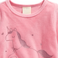 First Impressions Baby Girls Unicorn-Print Velour Top Pink Size 6-9MOS