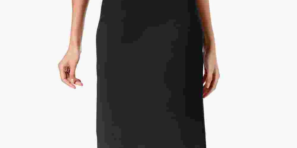 JM Collection Women's Rivet-Waist A-Line Skirt  Gray Size X-Large