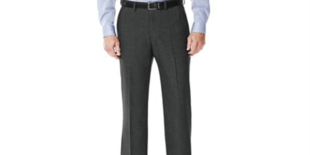 Haggar Men's Classic Fit Suit Separate Pants Gray Size -36W 30L
