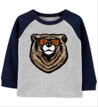 Carter's Toddler Boy's Bear Print Cotton T-Shirt Blue Size 3T