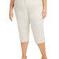 Karen Scott Women's Plus Size Capri Pants Gray Size 20W