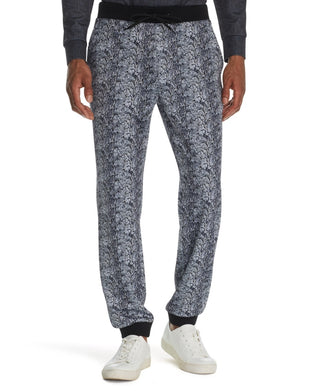 Tallia Men's Pants Large Snakeskin Print Jogger Stretch Gray Size Large