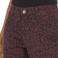 Style & Co Women's Curvy Animal-Print Skinny Jeans  Medium Red Size 12 Petite