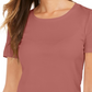 Style & Co Women's Scoop-Neck T-Shirt Pink Size Medium