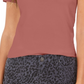 Style & Co Women's Scoop-Neck T-Shirt Pink Size Medium