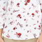 Charter Club Women's Printed Pima Cotton Top White Size Petite L